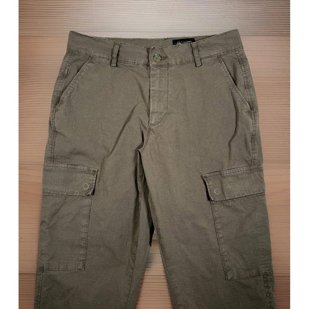 Adriano Goldschmied Men 30x31 Wells Cargo Relaxed Tapered Cargo Pants Dark Olive